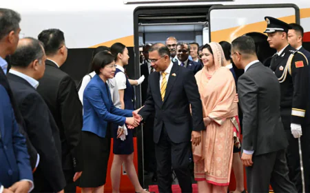 Prime Minister receives grand welcome upon arrival in Beijing
