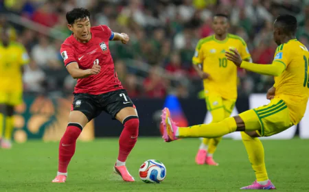 South Africa Shock South Korea to Make World Cup History