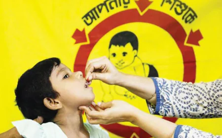 Islamic Foundation Launches Vitamin-A Campaign in Jamalpur