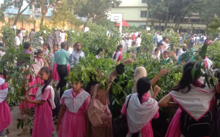Primary Students Enlisted in ‘One Child, One Tree’ Campaign to Plant 1 Crore Trees