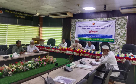 Daylong Training on Hospital Social Service Management Held in Manikganj