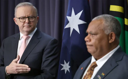 Australia, Vanuatu Sign Pact Barring Foreign Military Bases