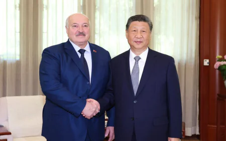 China’s Xi Holds Talks with Belarus Leader Lukashenko in Beijing