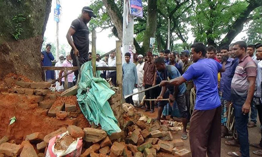 45 Illegal Structures Evicted from Railway Land in Gaibandha