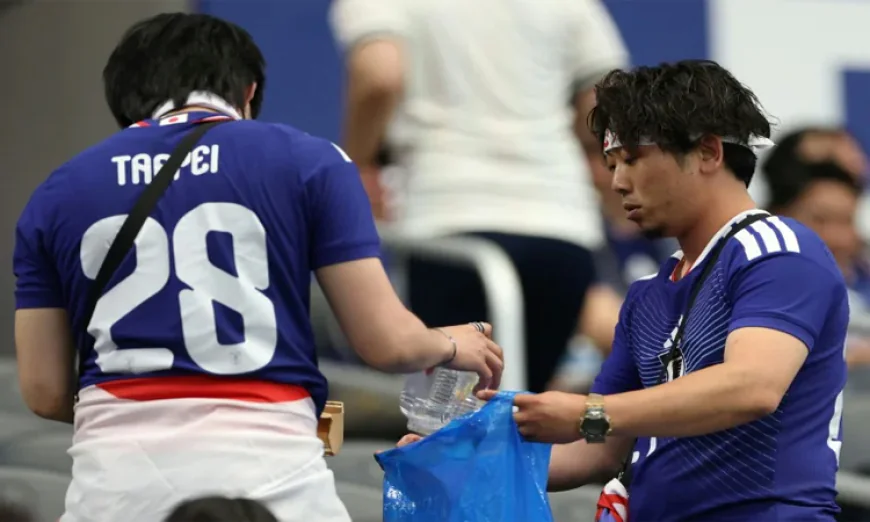 Japan fans clean World Cup stadium, saying 'It's our culture'