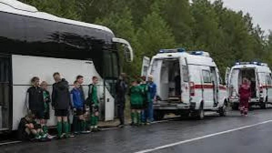 Russia Says Ukrainian Drone Hit Bus Carrying Belarusian Children