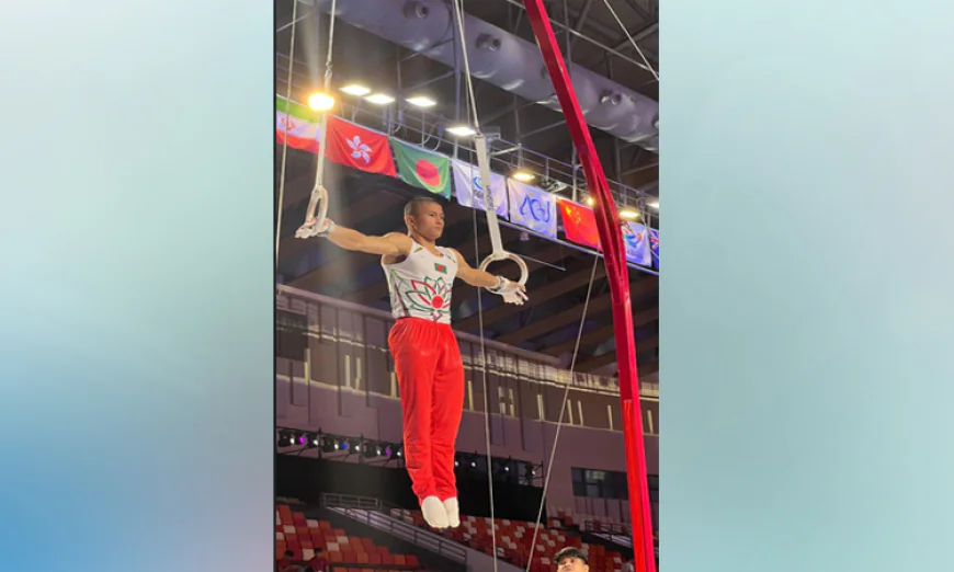Uting, Rajib Shine at Asian Gymnastics Championship