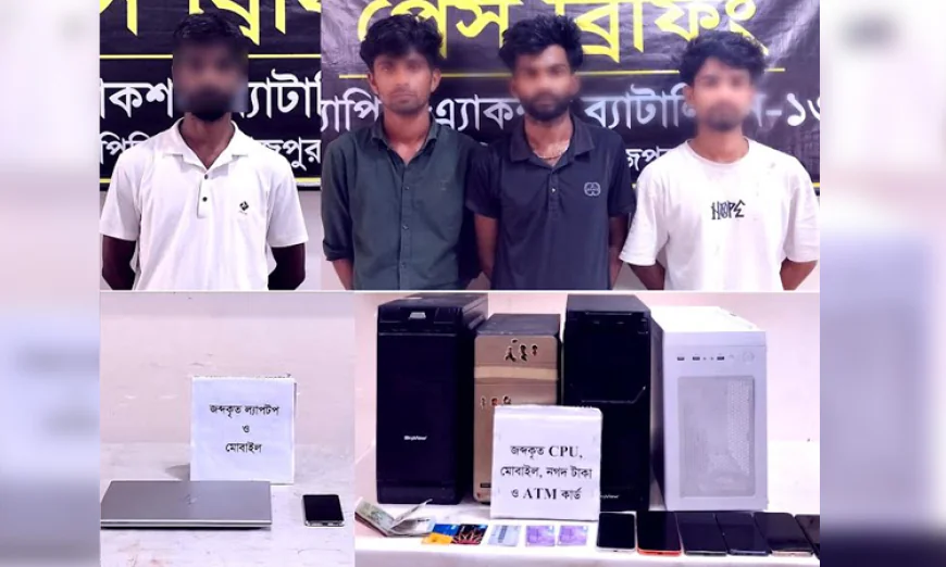 Four online gambling masterminds held in Rangpur and Dinajpur