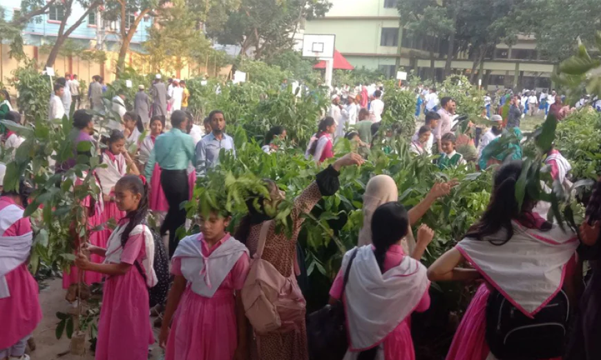 Primary Students Enlisted in ‘One Child, One Tree’ Campaign to Plant 1 Crore Trees