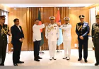 PM Confers Vice Admiral Rank on New Navy Chief