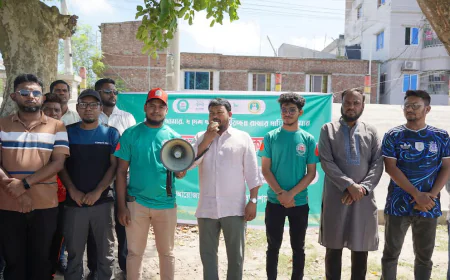 Cleanliness drive held in Rajshahi's Talaimari Fultola area