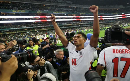 Bellingham Hails 'Best Night' of England Career After Mexico Heroics