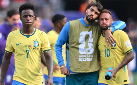 Vinicius apologizes to Brazil fans after World Cup disappointment
