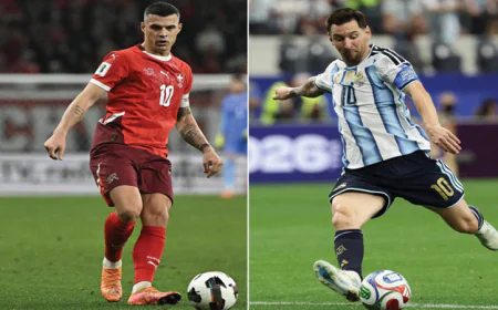 Xhaka urges Swiss fans to 'keep dreaming' ahead of Argentina World Cup clash
