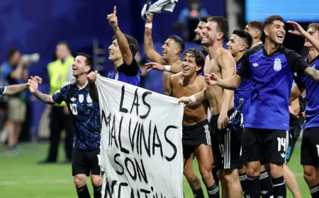 After World Cup Win, Argentina Protests English Ship Near Falklands