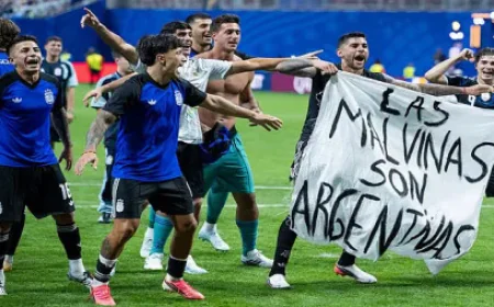 UK minister urges FIFA probe into Argentina over Falklands banner
