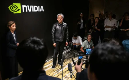 Nvidia CEO Jensen Huang's leather jacket sells for nearly $1m