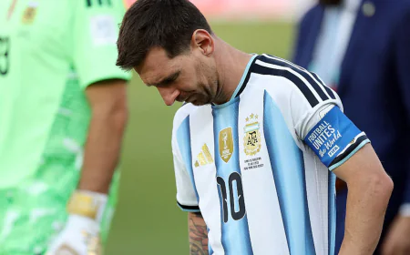 Messi returns to hometown after Argentina’s World Cup defeat