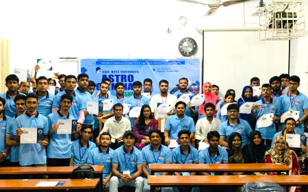 Regional Round of 21st Astro-Olympiad Held in Rajshahi