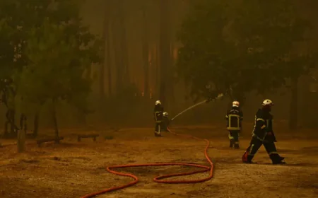 Paris Sends 100 Firefighters as Southwest Fires Intensify