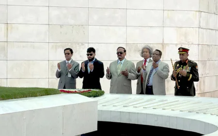 Acting President Pays Tribute at Graves of Ziaur Rahman, Khaleda Zia