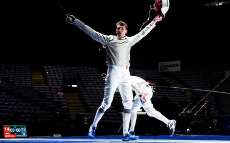 Russian Fencer Claims World Title Competing Under Country’s Flag
