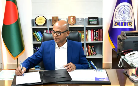 Barrister Mosharraf Hossain Takes Charge as New CID Chief