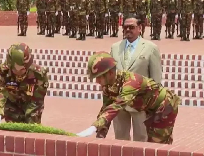 Acting President Pays Tribute at National Memorial