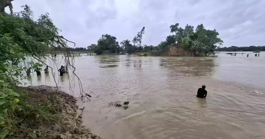 30,000 stranded as Khowai embankment breaches in Habiganj