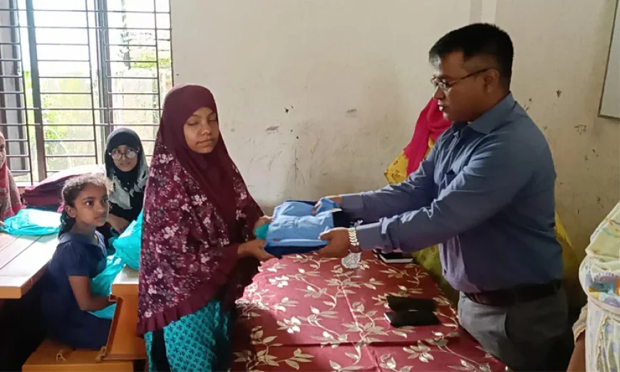 Underprivileged Students Receive New Dresses in Jamalpur