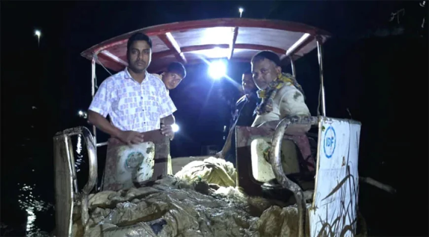 6,500m of illegal nets seized from Halda River