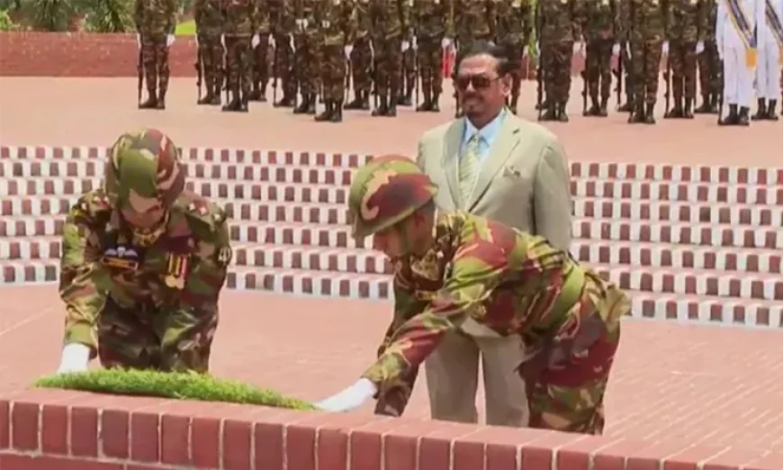 Acting President Pays Tribute at National Memorial