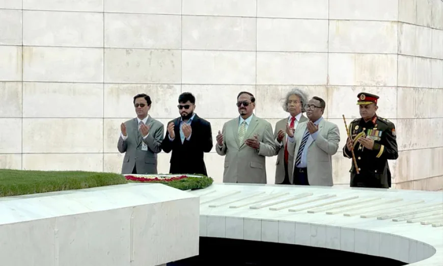 Acting President Pays Tribute at Graves of Ziaur Rahman, Khaleda Zia