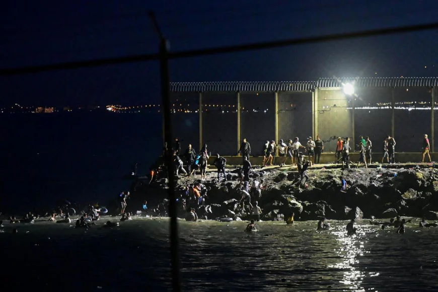 Thousands of Migrants Cross Morocco-Ceuta Border Overnight: Police