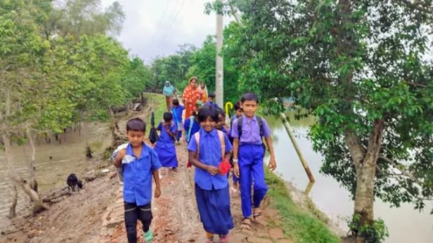 Young students have to carry two  Sets of clothes & pants to school