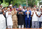 RCC administrator pays tribute at July martyr Sakib's grave