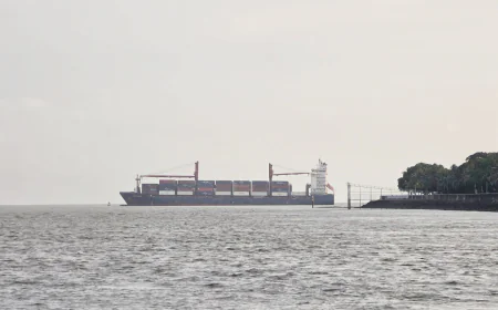 Container ship's steering gear Malfunctions in port channel