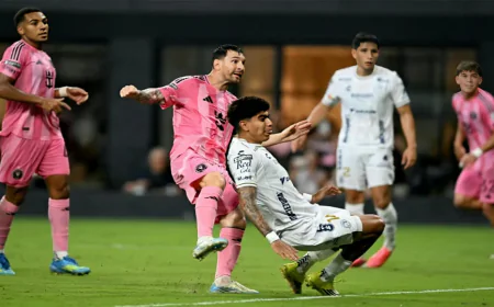 Messi Nets Brace to Set Leagues Cup Record in Miami Win