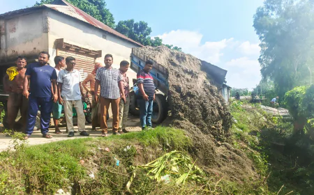 Ending long-standing public suffering in  Sarishabari: Road renovation with own funds