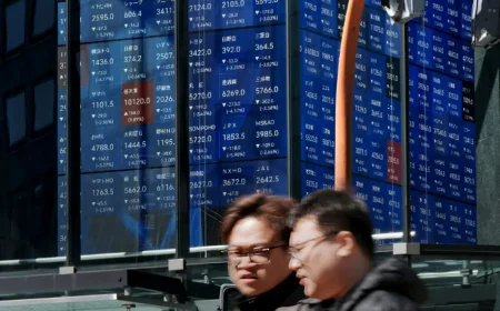 Asian stocks mostly track Wall Street record as US data ease rate concerns