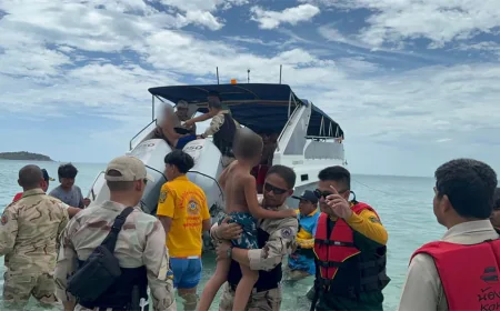 French family rescued after 16 hours adrift off Thai island