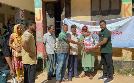 1,300 disaster-hit families receive food aid in Rangamati