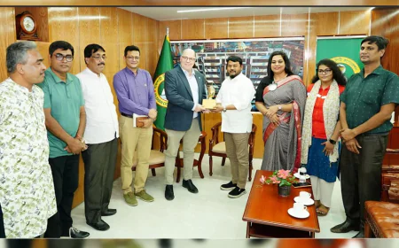 ICRC Head of Delegation Holds Talks with Red Crescent Rajshahi City Unit