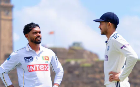 India bowled out for 462 in first Test against Sri Lanka