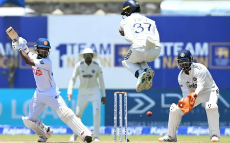 India Four Wickets Away from Victory in Sri Lanka Test