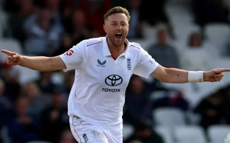Robinson and Tongue Split Match Ball After Five-Wicket Hauls Against Pakistan