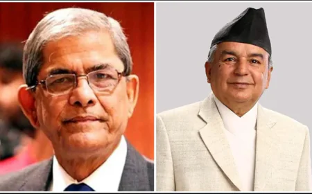 Nepal President Congratulates Mirza Fakhrul