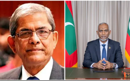 Maldives President Congratulates Mirza Fakhrul on Election