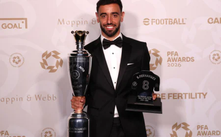 Man Utd’s Fernandes named PFA Player of the Year