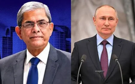 Putin congratulates President Mirza Fakhrul on taking office